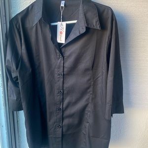 Black xl hot ouch dress shirt was too big